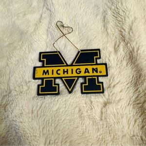 University of Michigan Logo Metal Ornament - Logos by Linn‎